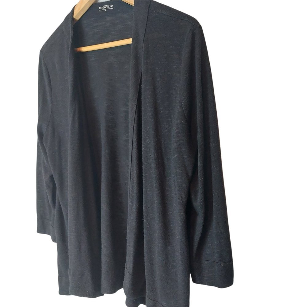 Northern Reflections Open Sweater Size L/G Color Black Good Condition